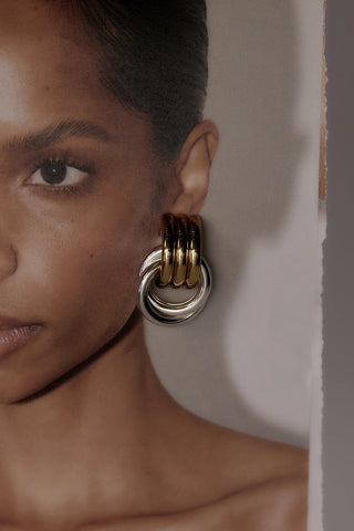 Georgina Earrings - Two Tone