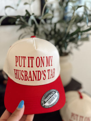 PUT IT ON MY HUSBANDS TAB TRUCKER HAT