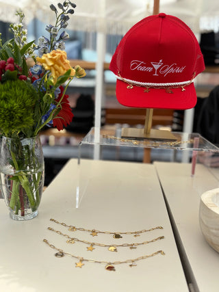 Football Trucker Hat Charm