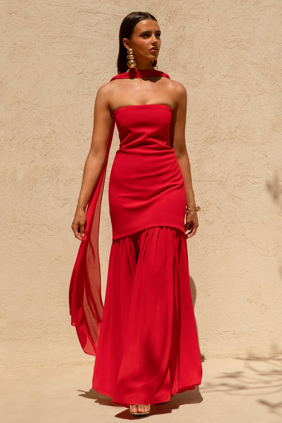 red dress boutique aura Realisation Par Allegra Dress